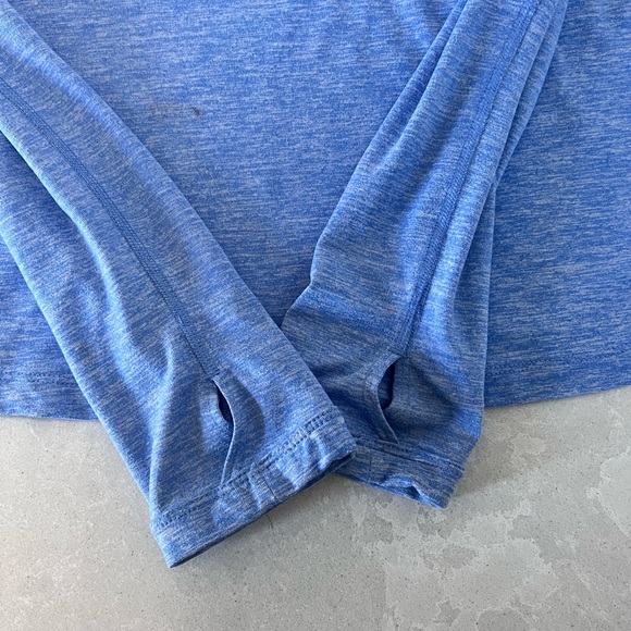 Nike Dry-Fit Quarter Zip Jacket heather blue size Small - Picture 5 of 7